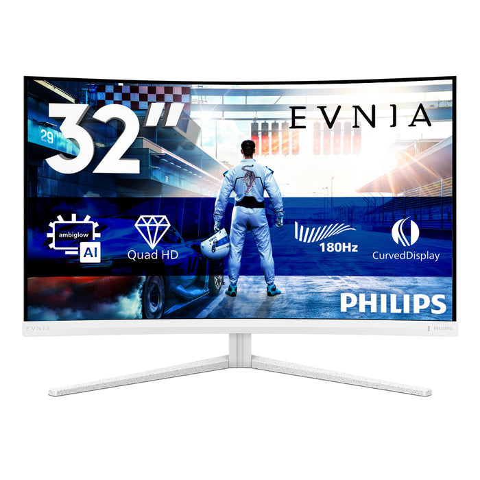 Philips Evnia 5000 32M2C5501/00, 80 cm (31.5"), 2560 x 1440 pixels, Quad HD, LCD, 1 ms, White