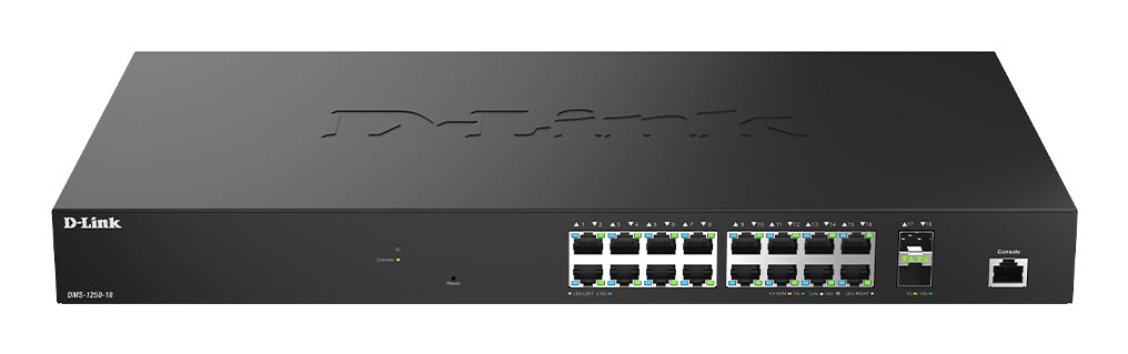 D-Link 18-Port 2.5G Multi-Gigabit Smart Managed Switch with 2 x 10G SFP+ Ports, Managed, L2+, 2.5G Ethernet (100/1000/2500), Rack mounting