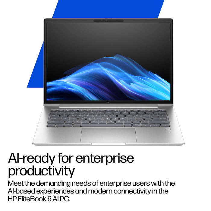 HP EliteBook 6 G1i AI PC, Intel Core Ultra 7, 35.6 cm (14"), 1920 x 1200 pixels, 24 GB, 512 GB, Windows 11 Pro