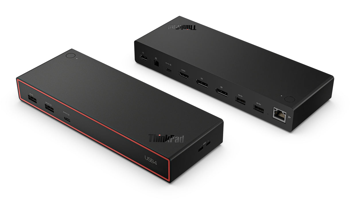 Lenovo ThinkPad USB4 Dock 5000, Wired, Thunderbolt 4, 65 W, 1000 Mbit/s, Black, Eclipse Black