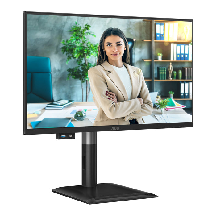 AOC 24P4U, 60.5 cm (23.8"), 1920 x 1080 pixels, Full HD, 4 ms, Black