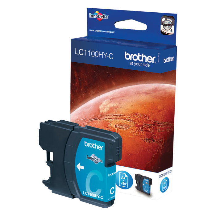 Brother LC1100HYC, Cyan, 1 pc(s), 750 pages, Single pack