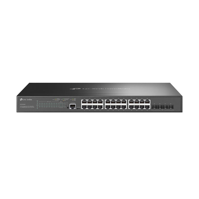 TP-Link Omada 24-Port Gigabit and 4-Port 10GE SFP+ L2+ Managed Switch with 24-Port PoE+, Managed, L2+, Gigabit Ethernet (10/100/1000), Power over Ethernet (PoE), Rack mounting, 1U
