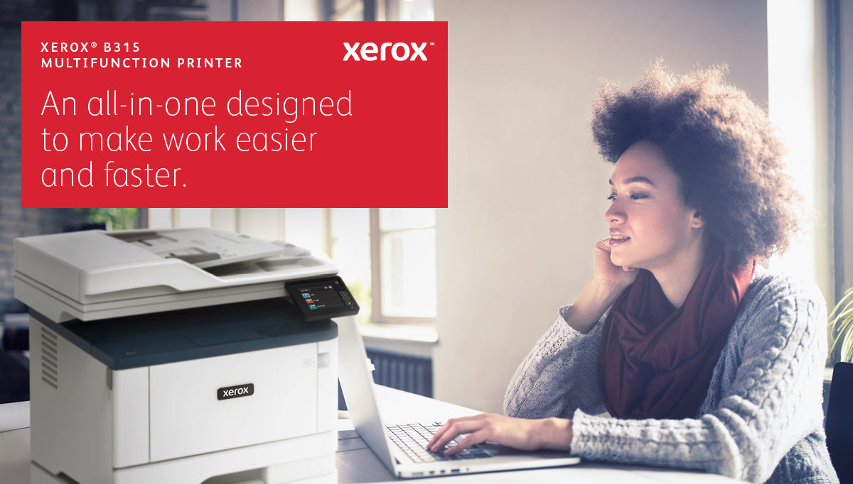 Xerox B315 A4 40ppm Wireless Duplex Copy/Print/Scan/Fax PS3 PCL5e/6 2 Trays 350 Sheets UK, Laser, Mono printing, 2400 x 2400 DPI, A4, Direct printing, Blue, White