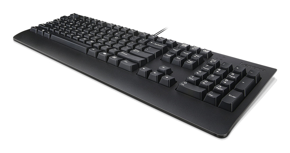 Lenovo Preferred Pro II USB, Full-size (100%), Wired, USB, Plunger key switch, QWERTY, Black