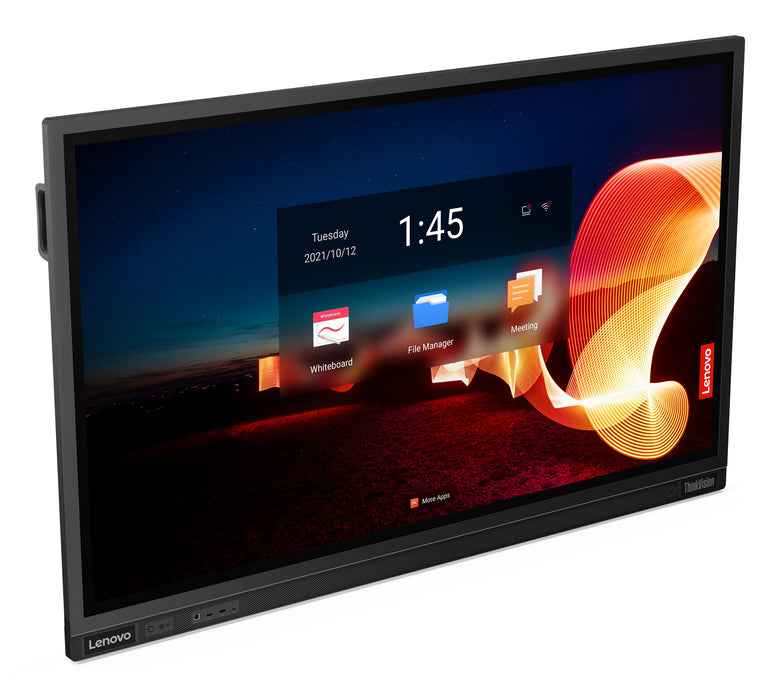 Lenovo ThinkVision T65, 165.1 cm (65"), 3840 x 2160 pixels, 4K Ultra HD, LED, 8 ms, Black