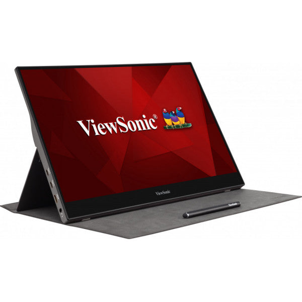 Viewsonic TD1655, 39.6 cm (15.6"), 1920 x 1080 pixels, Full HD, LED, 6.5 ms, Black, Silver