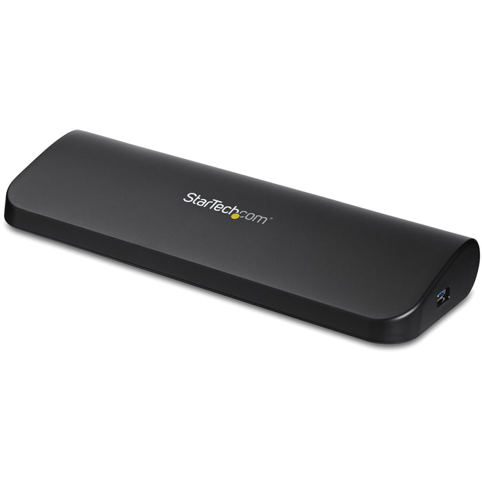 StarTech Dual Monitor USB 3.0 Laptop Docking Station with HDMI/DVI/VGA, 3x USB-A Hub, GbE, Audio, Universal Type-A Dock for Windows/macOS/ChromeOS - TAA Compliant (USB3SDOCKHDV)
