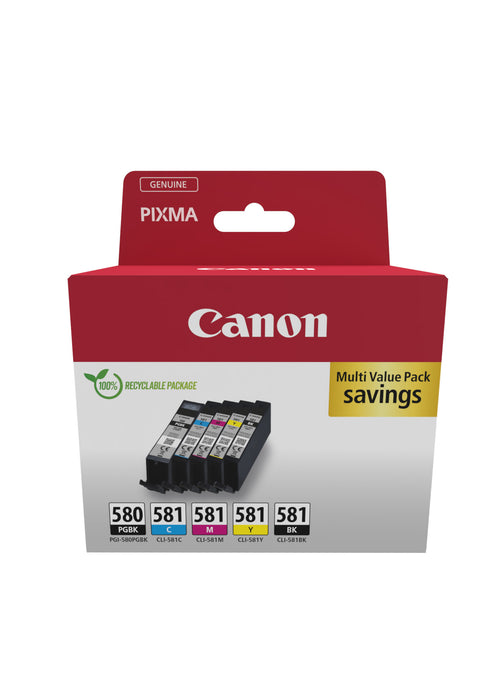 Canon 2078C007, Black, Blue, Cyan, Magenta, Yellow, 5.6 ml, 5 pc(s), Multi pack