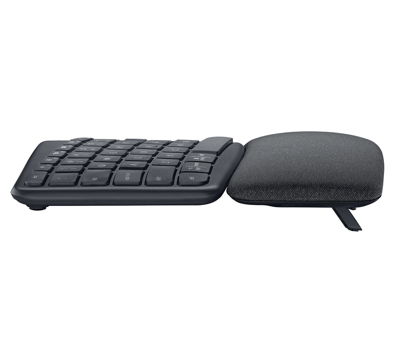 Logitech ERGO K860, Full-size (100%), Wireless, RF Wireless + Bluetooth, Semi-mechanical key switch, Graphite