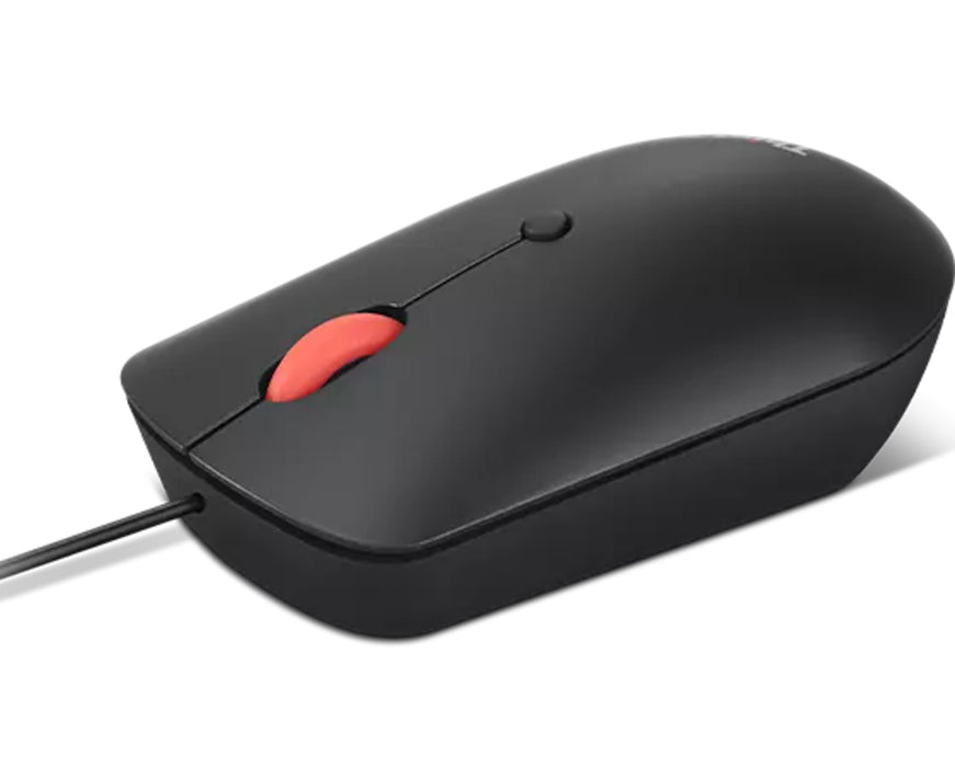 Lenovo 4Y51D20850, Ambidextrous, Optical, USB Type-C, 2400 DPI, Black