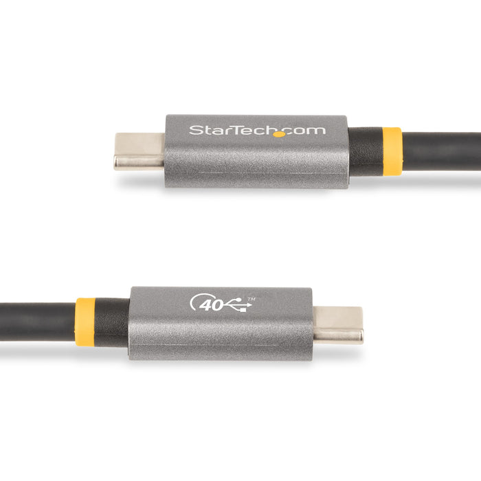 StarTech.com 3ft (1m) USB4 Cable 40Gbps, 100W (5A) Power Delivery, 8K 120Hz / 4K 240Hz DP Alt Mode, USB-IF Certified USB-C Cable - Thunderbolt Compatible, 1 m, USB C, USB C, USB4 Gen 2x2, 40 Gbit/s
