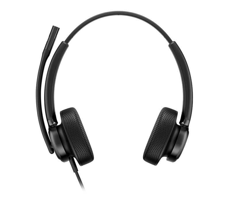 HP Poly Mission 425 Stereo USB Wired Headset (Bulk), Wired, 132 g, Headset, Black