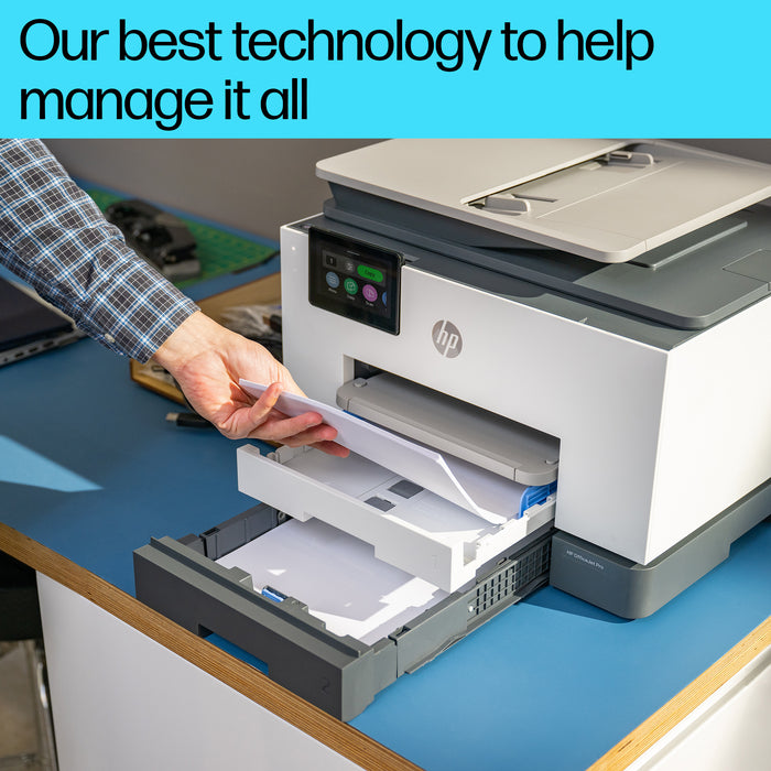 HP OfficeJet Pro 9130b Wireless All-in-One Color Printer, Two-sided printing; Copier, Scanner, Thermal inkjet, Colour printing, 4800 x 1200 DPI, A4, Direct printing, Grey