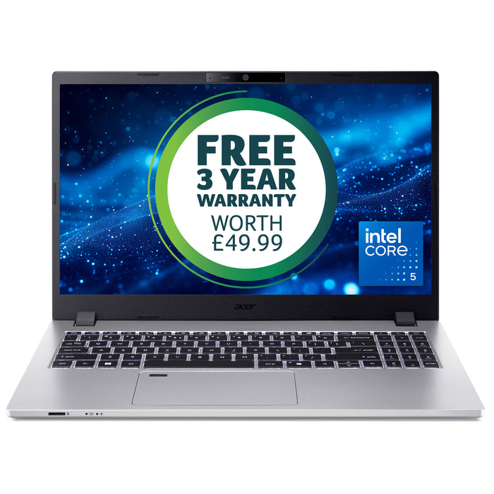 Acer TravelMate P2 15 (TMP215-55) - Intel Core 5, 8GB, 256GB SSD, 15.6" Full HD, Intel Core 5, 39.6 cm (15.6"), 1920 x 1080 pixels, 8 GB, 256 GB, Windows 11 Pro