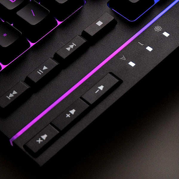 Alloy Core RGB - Gaming Keyboard (UK Layout), Full-size (100%), Wired, USB, Membrane, RGB LED, Black