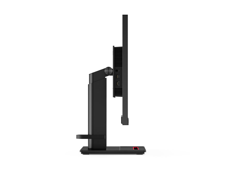 Lenovo ThinkVision P24h-2L + MC 50, 60.5 cm (23.8"), 2560 x 1440 pixels, Quad HD, LED, 6 ms, Black