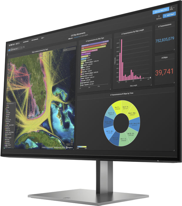 HP Z27k G3 4K USB-C Display, 68.6 cm (27"), 3840 x 2160 pixels, 4K Ultra HD, LED, 5 ms, Silver