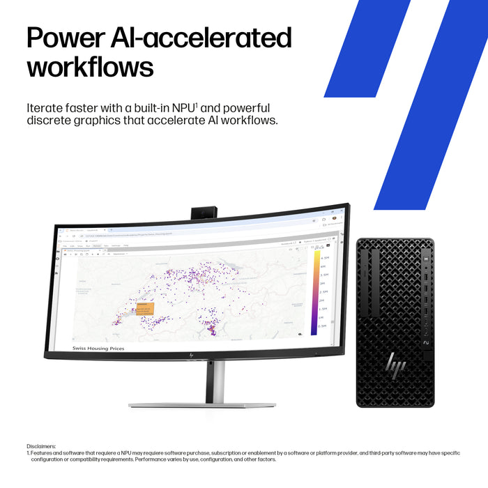 HP Z1 Tower G1i, Intel Core Ultra 9, 285, 32 GB, DDR5-SDRAM, 1 TB, Windows 11 Pro