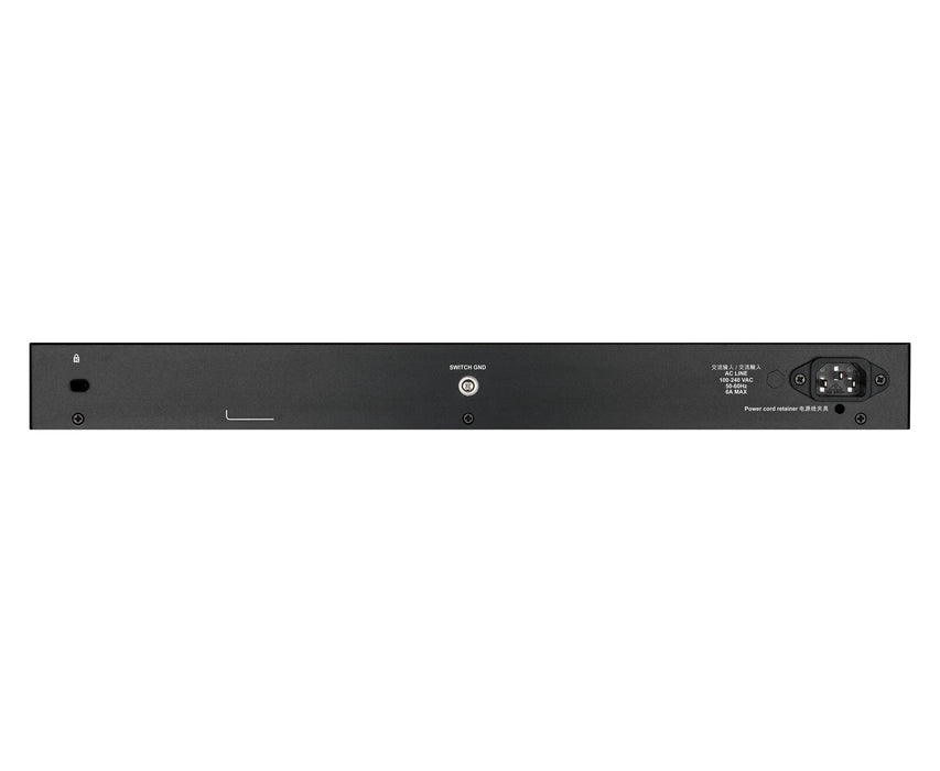 D-Link 48-port Gigabit Smart Managed Switch with 4 x 10G SFP+, 370Watts, Managed, L3, Power over Ethernet (PoE), Rack mounting