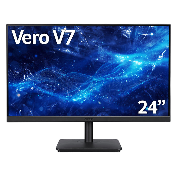 Acer Vero V7 VERO V247YE 24" FULL HD IPS 100HZ 4ms HDMI/DP TCO LED MONITOR, 60.5 cm (23.8"), 1920 x 1080 pixels, Full HD, LED, 4 ms, Black