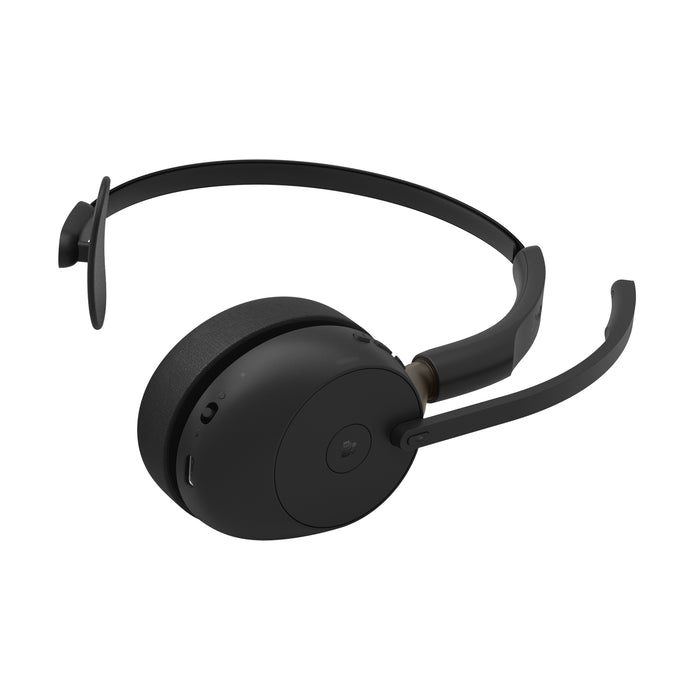 Jabra Evolve3 65 MS - USB-C with Dongle - Mono, Wireless, Office/Call center, 20 - 20000 Hz, 131 g, Headset, Black