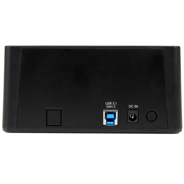 StarTech.com Standalone Hard Drive Duplicator, Dual Bay HDD/SSD Cloner/Copier, USB 3.1 (10Gbps) to SATA III HDD/SSD Docking Station, Hard Disk Duplicator Dock, Hard Drive Cloner, HDD duplicator, 2 copies, USB 3.1, Black, Plastic, USB Type-B