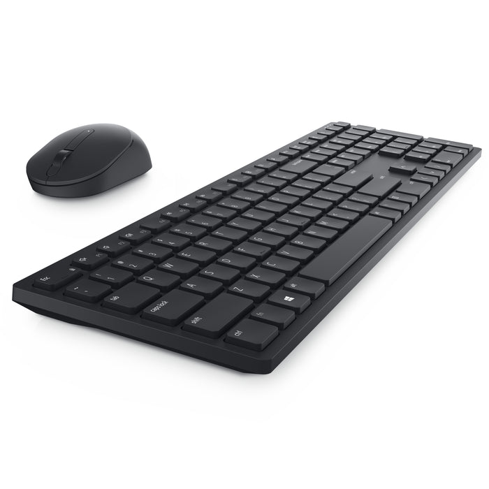 DELL Pro Wireless Keyboard and Mouse - KM5221W, Full-size (100%), Wireless, RF Wireless, QWERTY, Black, Mouse included