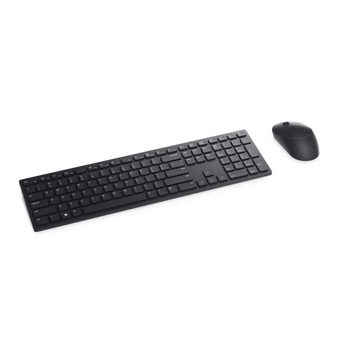 DELL Pro Wireless Keyboard and Mouse - KM5221W, Full-size (100%), Wireless, RF Wireless, QWERTY, Black, Mouse included
