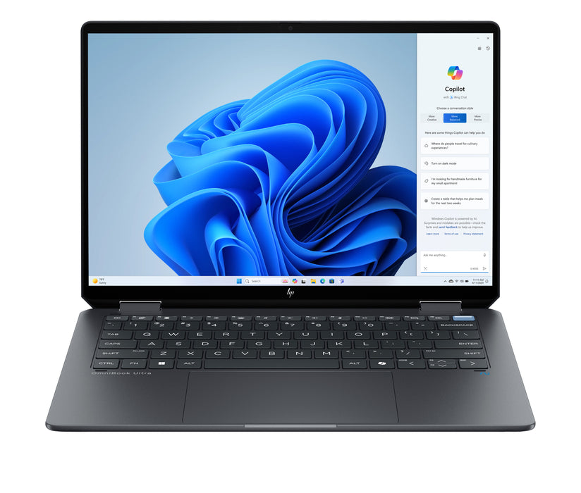 HP OmniBook Ultra Flip 14-fh0004na, Intel Core Ultra 7, 35.6 cm (14"), 2880 x 1800 pixels, 32 GB, 2 TB, Windows 11 Home