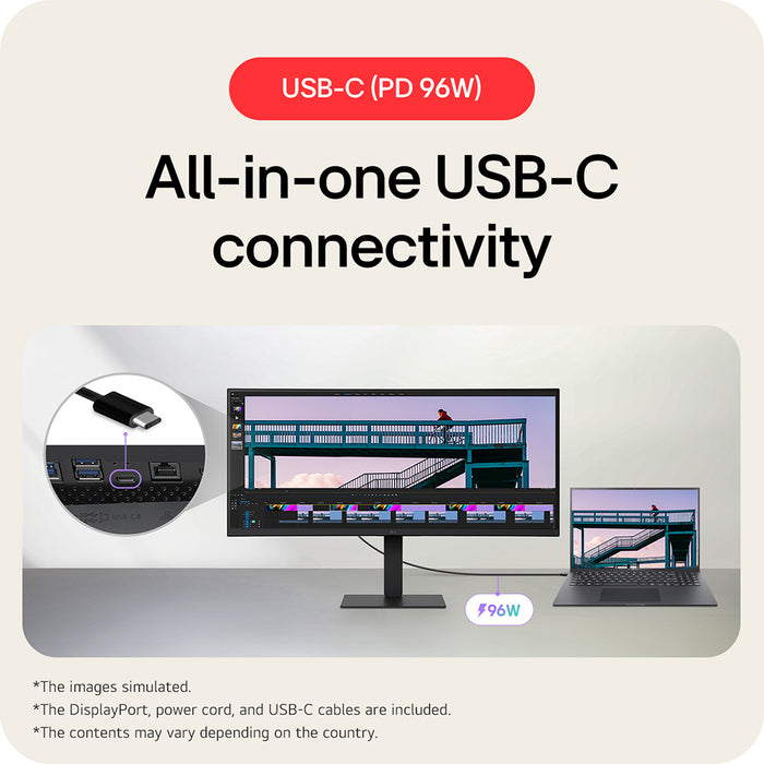 LG 34" IPS Ultrawide QHD Monitor, 86.4 cm (34"), 3440 x 1440 pixels, UltraWide Quad HD, LCD, 5 ms, Black