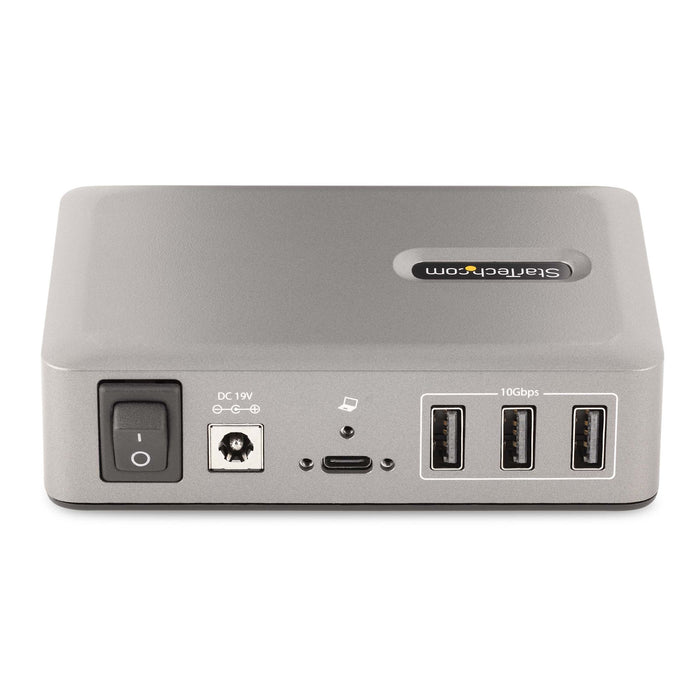 StarTech 10-Port USB-C Hub - 8x USB-A/2x USB-C - Self-Powered w/65W Power Supply - USB 3.1 10Gbps - Desktop/Laptop Hub w/USB-IF Certified 3ft Locking Cable, TAA