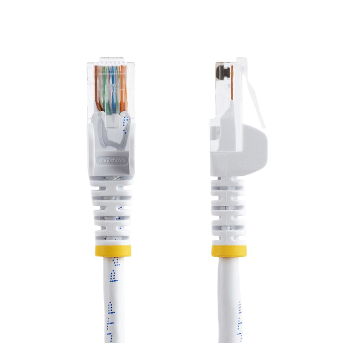 StarTech.com Cat5e Patch Cable with Snagless RJ45 Connectors - 2m, White, 2 m, Cat5e, U/UTP (UTP), RJ-45, RJ-45, White