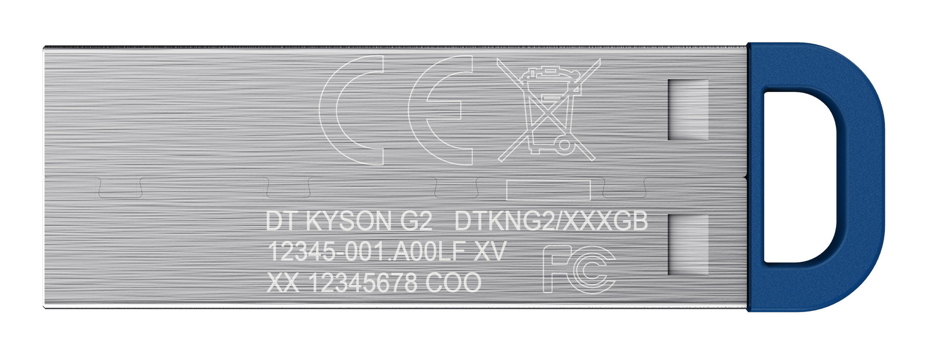Kingston Technology DataTraveler 64GB Kyson 220MB/s Metal USB 3.2 Gen 1, 64 GB, USB Type-A, 3.2 Gen 1 (3.1 Gen 1), 220 MB/s, Capless, Stainless steel