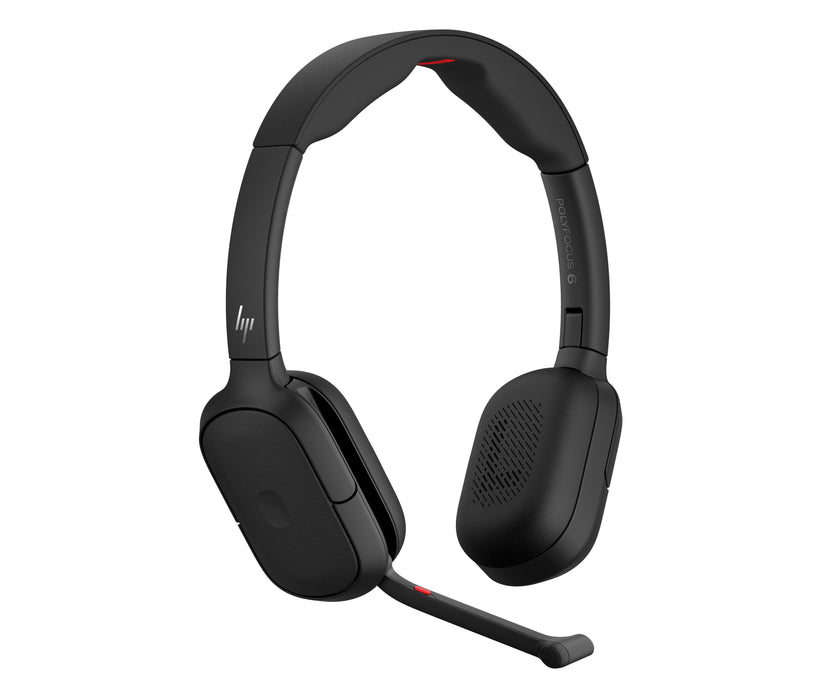 HP Poly Focus 625 Fold Stereo Bluetooth USB-C Headset, Wired & Wireless, Business/Everyday, 208 g, Headset, Black