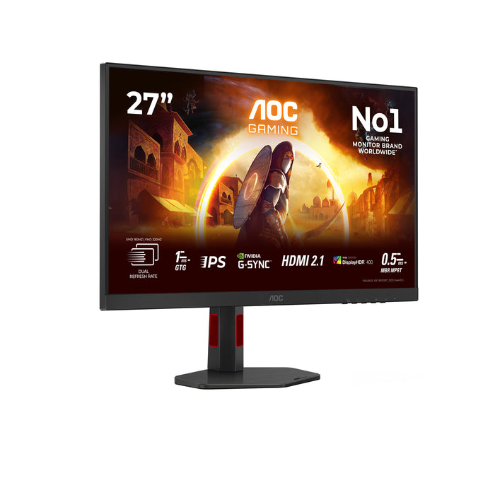 AOC G4 U27G4R, 68.6 cm (27"), 3840 x 2160 pixels, 4K Ultra HD, LED, 1 ms, Black, Red