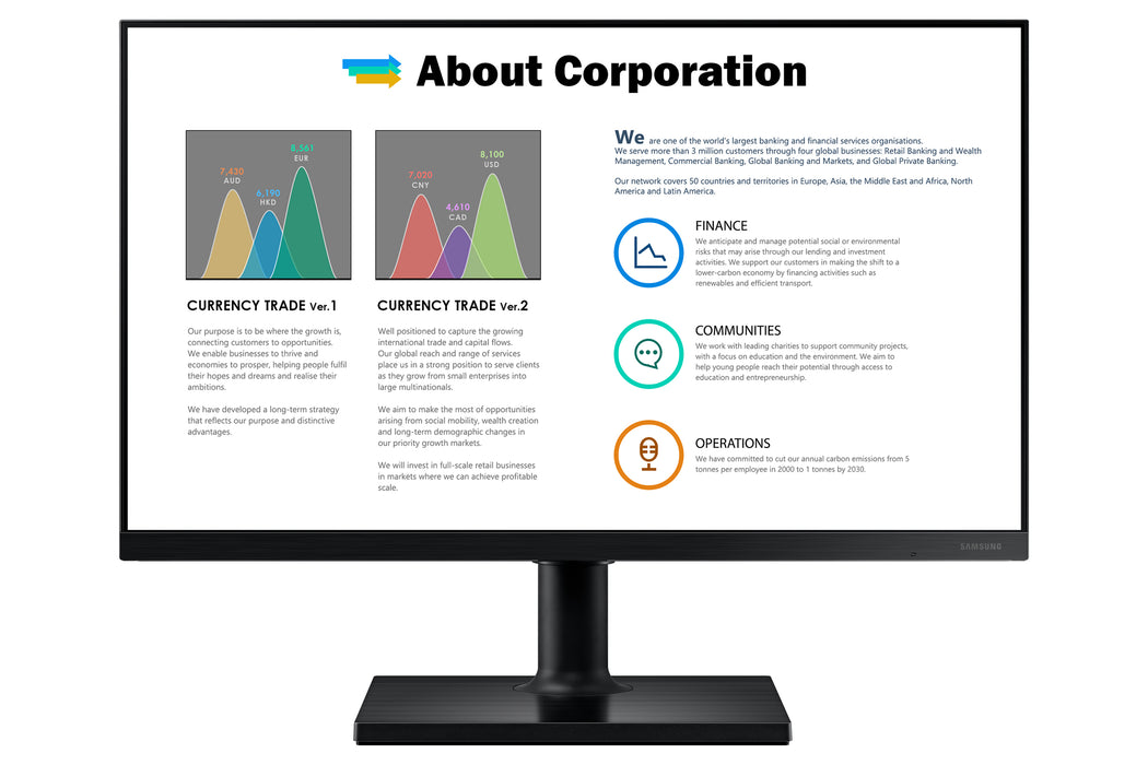 Samsung T45F, 61 cm (24"), 1920 x 1080 pixels, Full HD, LED, 5 ms, Black