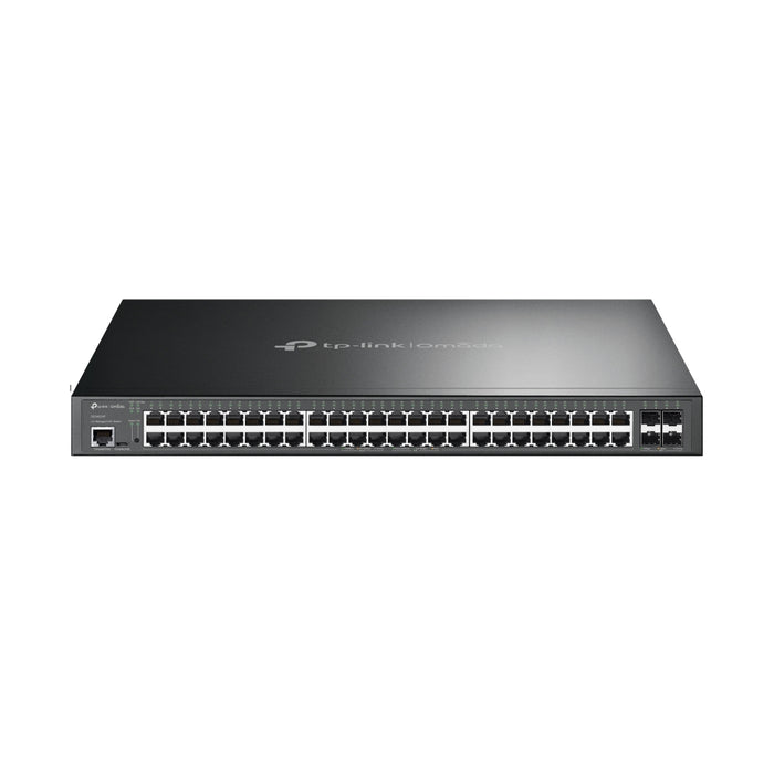 TP-Link Omada 48-Port Gigabit and 4-Port 10GE SFP+ L2+ Managed Switch with 48-Port PoE+, Managed, L2+, Gigabit Ethernet (10/100/1000), Power over Ethernet (PoE), Rack mounting, 1U
