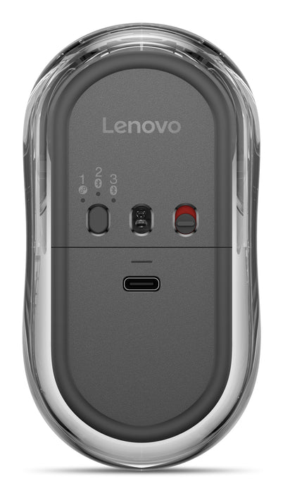 Lenovo 8000, Ambidextrous, Optical, Bluetooth + USB Type-A, 4000 DPI, Grey