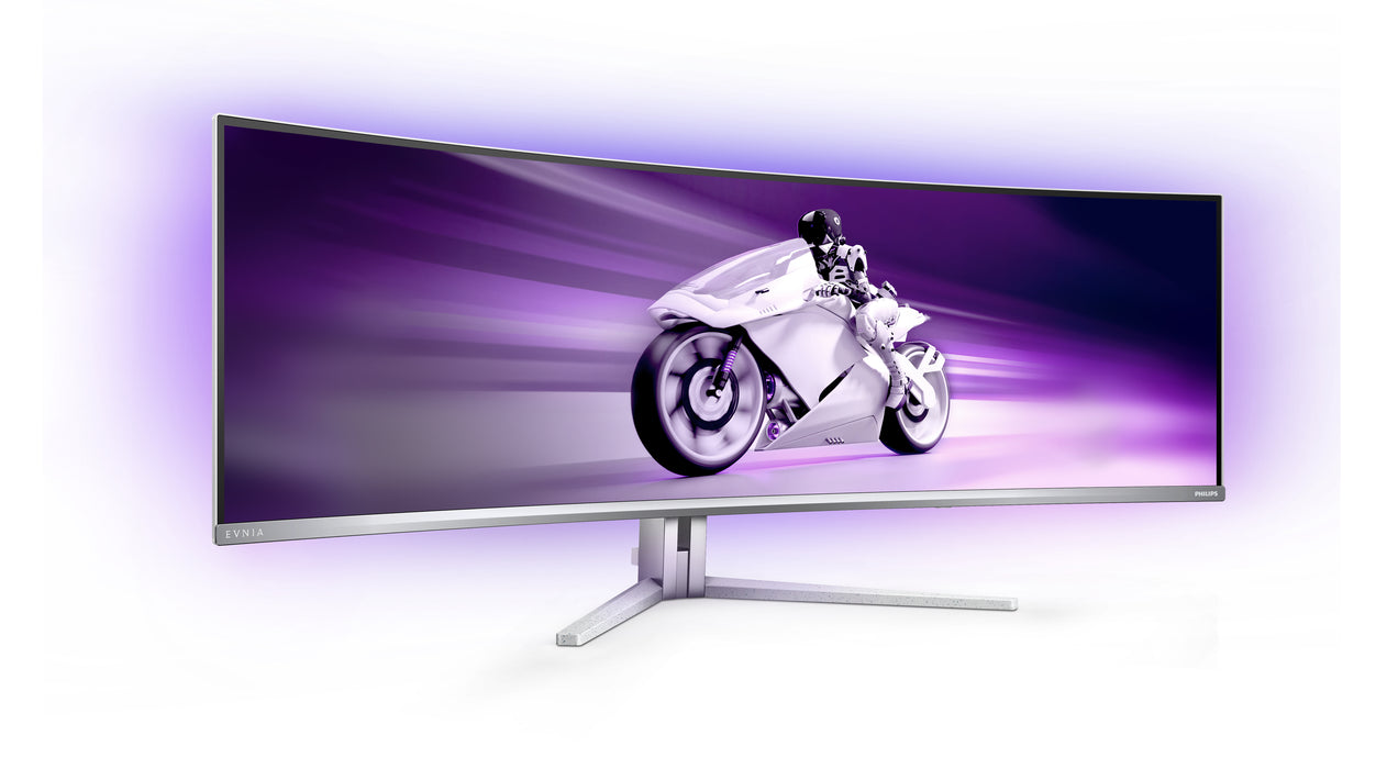 Philips Evnia 8000 49M2C8900L/00, 124.2 cm (48.9"), 5120 x 1440 pixels, Dual QHD, QD-OLED, 0.03 ms, White
