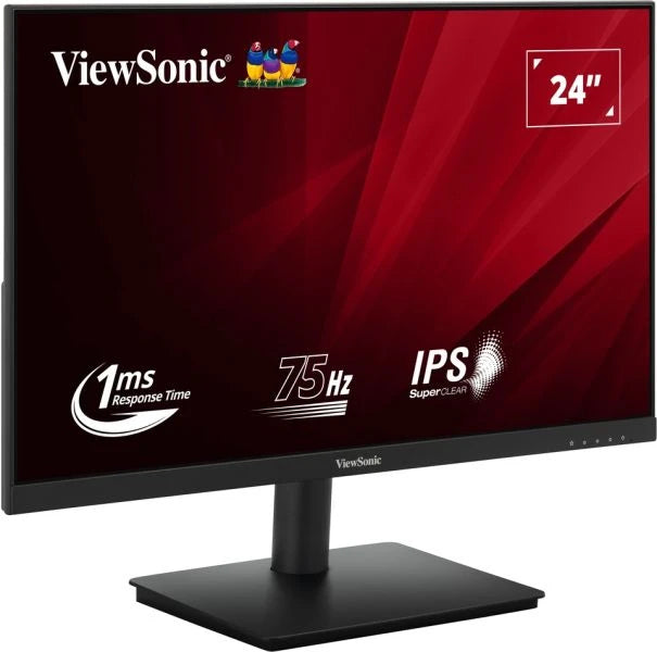 Viewsonic VA VA240-H-2, 60.5 cm (23.8"), 1920 x 1080 pixels, Full HD, LED, 1 ms, Black