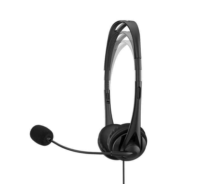 HP Stereo USB Headset G2, Wired, Office/Call center, 90 g, Headset, Black