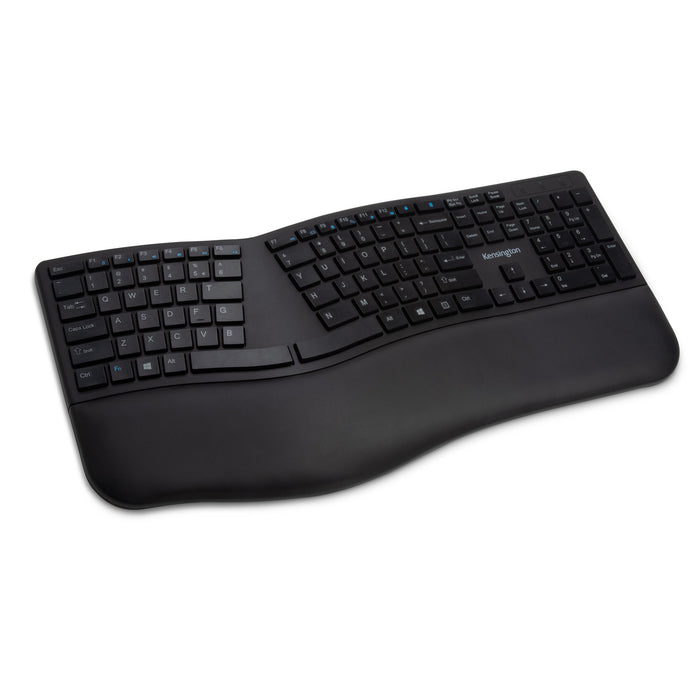 Kensington Pro Fit Ergo Wireless Keyboard (Black), Wireless, Bluetooth