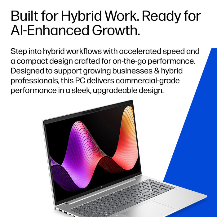 HP ProBook 4 G2i 16 inch Notebook Next Gen AI PC Wolf Pro Security Edition, Intel Core Ultra 7, 40.6 cm (16"), 1920 x 1200 pixels, 16 GB, 512 GB, Windows 11 Pro