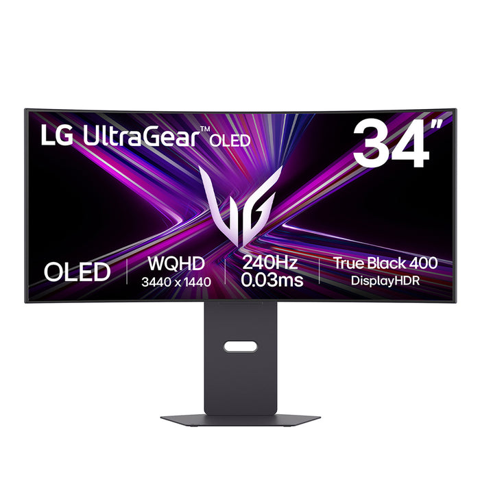 LG 34GX900A-B, 86.4 cm (34"), 3440 x 1440 pixels, Wide Quad HD, OLED, 0.03 ms, Black