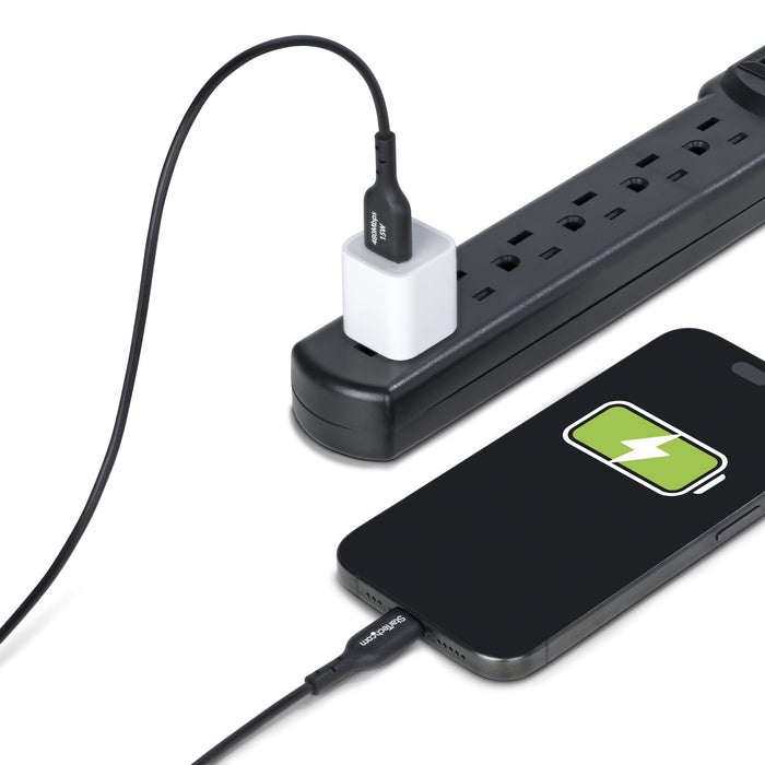 StarTech.com 3m (9.8ft) USB-A to USB-C Charging Cable, Charge & Sync, 3A, USB 2.0, TPE Jacket - Black USB Charging Cord, 3 m, USB A, USB C, USB 2.0, 0.48 Gbit/s, Black