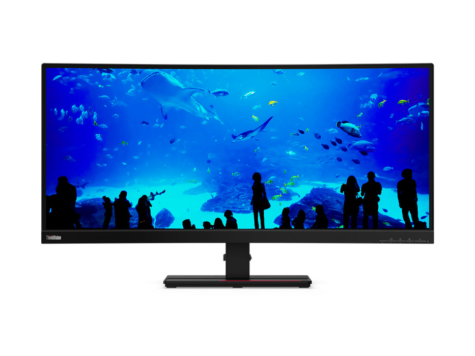 Lenovo ThinkVision T34w-20, 86.4 cm (34"), 3440 x 1440 pixels, UltraWide Quad HD, LED, 6 ms, Black