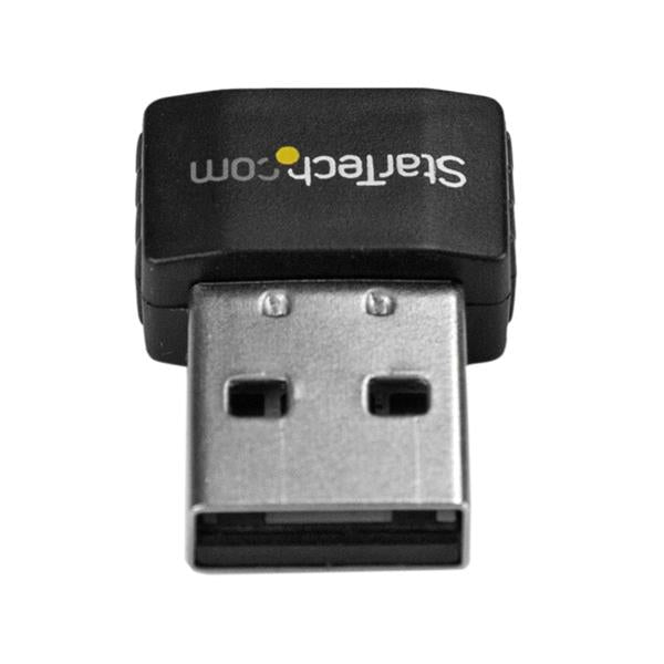 StarTech.com USB Wi-Fi Adapter - AC600 - Dual-Band Nano Wireless Adapter, Wireless, USB, WLAN, 433 Mbit/s, Black