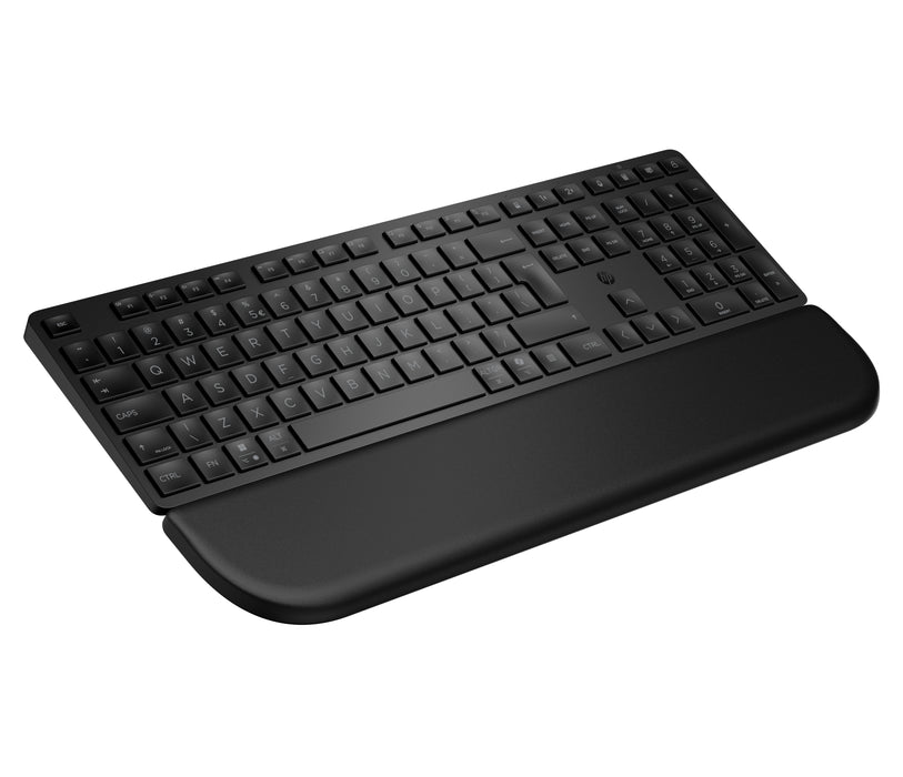 HP Multi-Device Dual-Mode Keyboard with Palm Rest 585K, Black