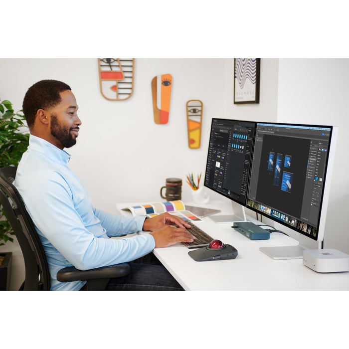 Kensington KB535 EQ Rechargeable Multi-Device Keyboard, Full-size (100%), Wireless, RF Wireless + Bluetooth, Scissor key switch, Grey